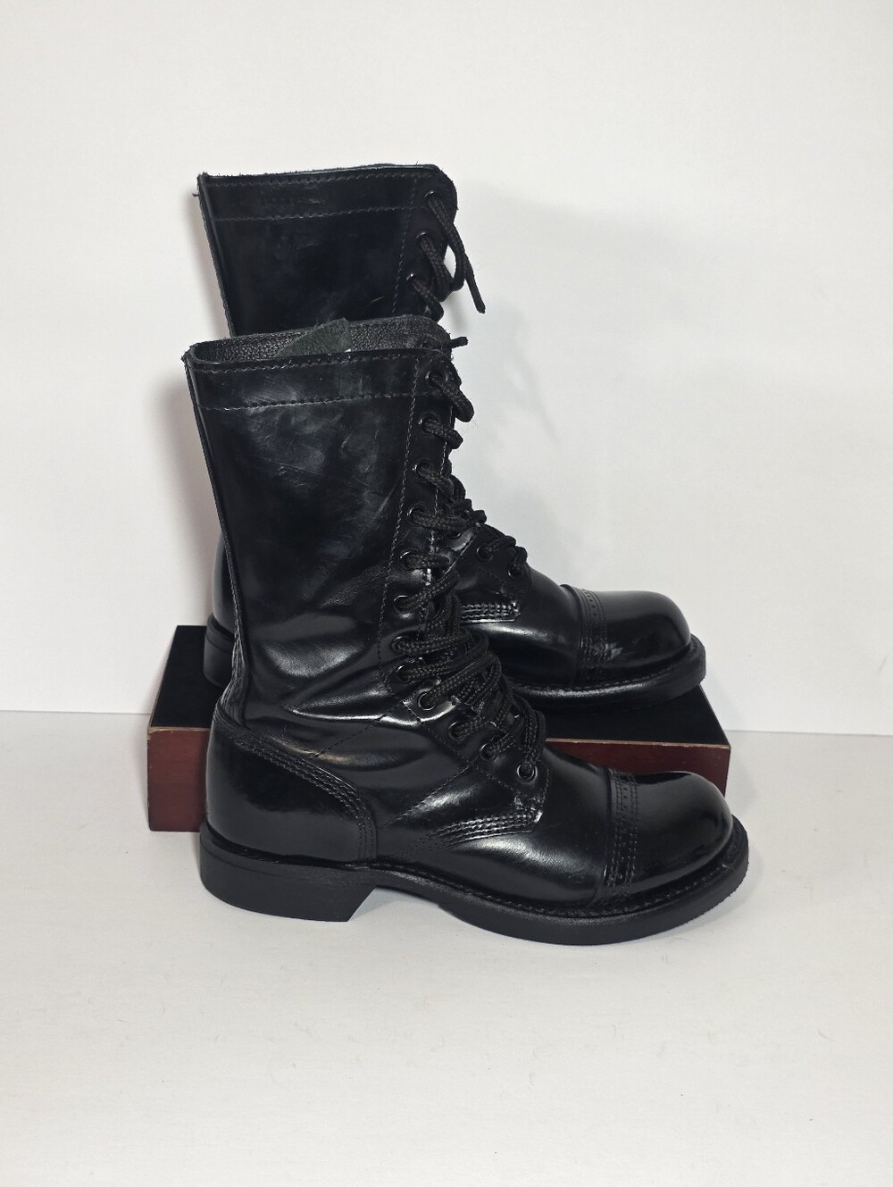 Corcoran 1515 Mens 6.5 M Black Leather Jump Boots Military Field Paratrooper USA